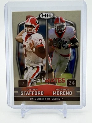 2009 SAGE HIT #56 Matthew Stafford / Knowshon Moreno Silver - Image 1 of 2