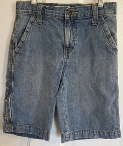 Old Navy Denim Shorts Medium Wash Adjustable Waist Jeans Youth Size 7 Medium - Picture 1 of 10