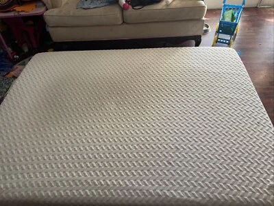 Colchón de espuma viscoelástica de gel de doble capa LUCID LU10QQ45MF 10 pulgadas, Queen - Blanco Foto 1 de 3