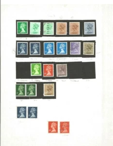 GB Definitives Used & Mint - Stanley Gibbons Loose Leaf Album - Approx. 160 - Picture 1 of 3