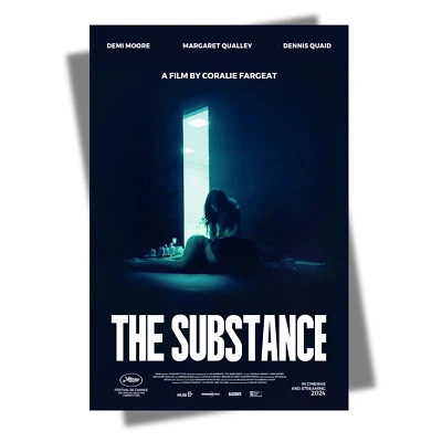 The Substance Movie Poster Demi Moore Margaret Qualley T340 - Image 1 of 4