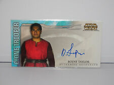 Star Wars Attack of the Clones Autograph Card Bodie Taylor Clone Trooper