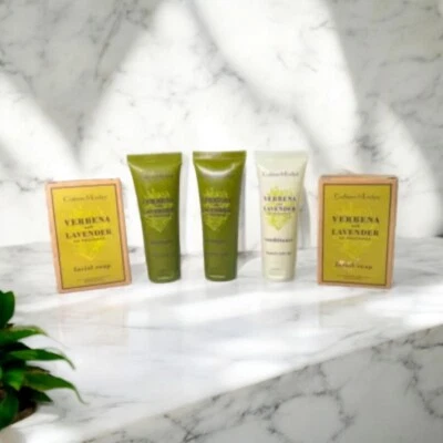 Xampu, condicionador, sabonete Crabtree & Evelyn Verbena & Lavanda 5 peças tamanho viagem - Imagem 1 de 4