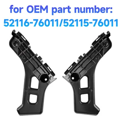 Pair Left & Right Side Front Bumper Bracket Support For Lexus CT200h 2011-2017 Foto 1 de 4