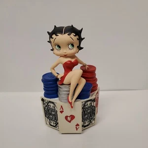 San Francisco Music Box Company Betty Boop Lucky Lady statuina da gioco - scheggiata - Foto 1 di 11