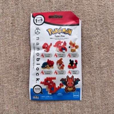 Nanoblock Mininano Series Pokemon Tipo Fuego Set 1 Foto 1 de 4