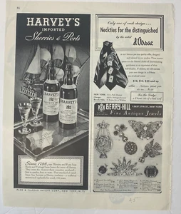Harvey's  Vintage  Print Ad Imported Sherries Ports Since 1796 - Picture 1 of 1