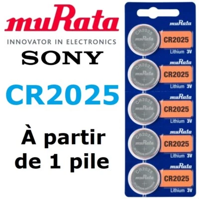 Pile Bouton CR2025 / CR 2025 / 3V / MURATA ex SONY