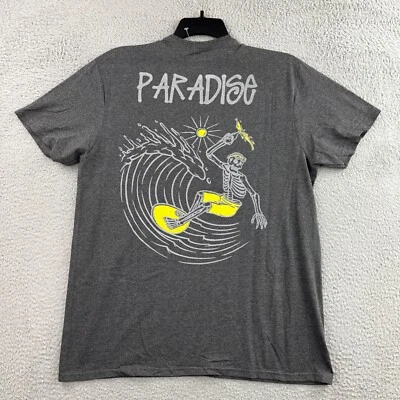 Camiseta Call Your Mother Surfer Para Hombres Grande Gris Esqueleto Surf Gráfico Camiseta NUEVA Foto 1 de 4