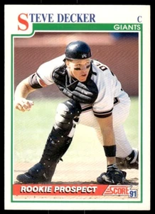 1991 Score Steve Decker Rookie San Francisco Giants #710 - Picture 1 of 2