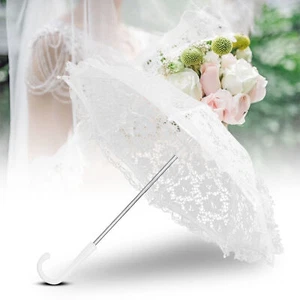 Craft Flowers Lace Embroidery Umbrella Children's Stage Performance Mini Decorat - Picture 1 of 13