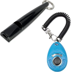 Dog Training Whistle and Clicker with Wrist Strap for Dog Recall, Bark Contro... - Picture 1 of 1