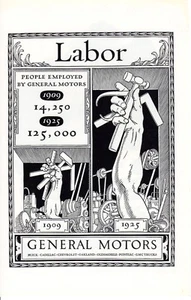 Anuncio impreso vintage 1926 General Motors coche trabajo arte genial Santa Fe Xcursions niño - Imagen 1 de 2