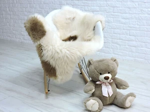 ALFOMBRA DE PIEL DE OVEJA GENUINA ALFOMBRA PELUDA ALFOMBRA INCREÍBLEMENTE SUAVE CUBIERTA DE SILLA 343 - Imagen 1 de 9