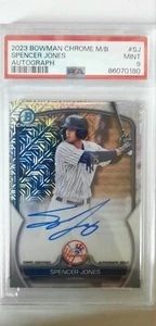 2023 Bowman Chrome Mega Box Spencer Jones Prospect Auto #BCMA-SJ PSA 9 - Picture 1 of 2