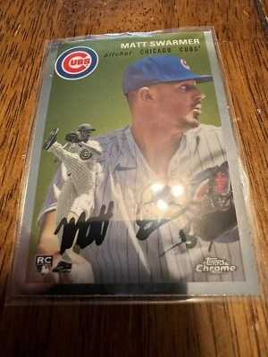 2023 Topps Chrome Platinum Anniversary #29 Matt Swarmer, Chicago Cubs RC - Image 1 of 2
