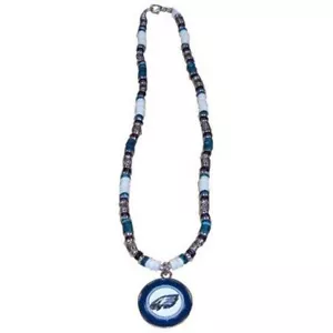 Philadelphia Eagles Beaded Shell Pendant Necklace – 18 Inches - Picture 1 of 1