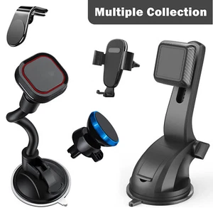 Universal Car Phone Mount Holders For iPhone 13 12 11 Pro Max XS XR X SE 8 7 6 5 - Picture 1 of 60