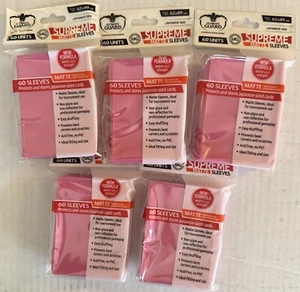 Paquetes de 5x (60ct) Ultimate Guard ROSA 300 TOTAL MATE YUGIOH JAPONÉS Mangas - Imagen 1 de 1