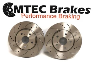 BMW F32/F33 428 430 435 440 xDrive Front Brake Discs Drilled Grooved 370mm - Picture 1 of 5