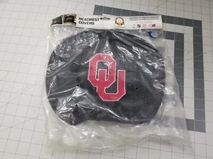 Zweier Set University of Oklahoma Kopfstütze Abdeckungen NEU - Bild 1 von 6