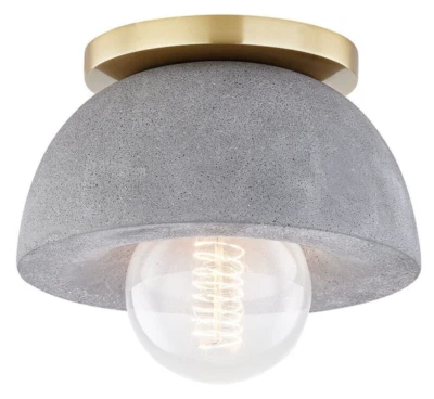 Amapola MITZI HUDSON VALLEY 1 LUZ 7"W MONTAJE EMPOTRADO EN LATÓN ENVEJECIDO H400501-AGB Foto 1 de 2