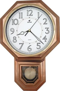 JUSTIME Traditional Schoolhouse Luminious Arabic Regulator Wall Clock, Chimin... - Picture 1 of 8