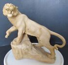 Vintage Resin Growling Tiger Sculpture Mexico OHC 