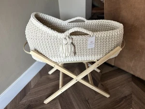 Crochet Moses Basket - Made To Order - Picture 1 of 9