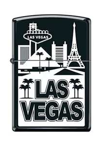 Zippo Lighter- Las Vegas Black Matte Windproof Lighter Z5092 - Picture 1 of 1