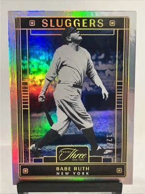 Panini Three and Two Babe Ruth Sluggers 2023 Holo Gold #/25 SSP GOAT Yankees Foto 1 de 3