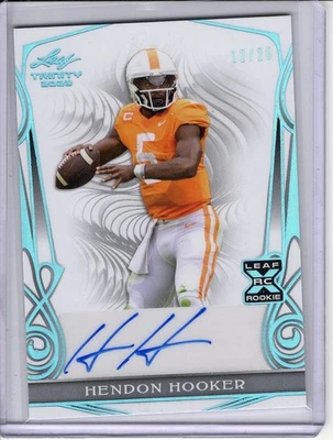 2023 LEAF TRINITY HENDON HOOKER ROOKIE/RC AUTO #12/25 - Image 1 of 2