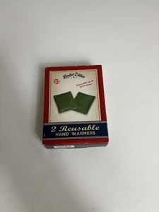 2 Vtg Reusable Hand Warmers Limited Edition Samsonico Green Plaid-Open Box - Picture 1 of 6