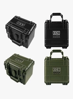 Estuche Rígido Impermeable para Cámara con Espuma, Válvula de Presión, Verde 8.26"x6.57"x3. Foto 1 de 4