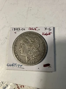 1893 cc morgan dollar - Picture 1 of 10