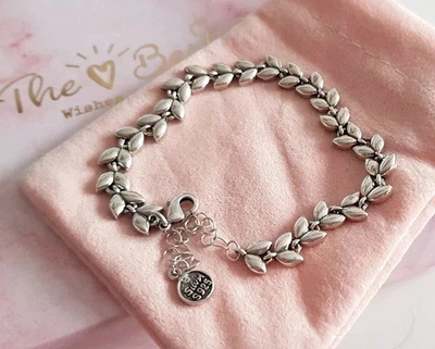 EDLES Glieder ARMBAND 925 SILBER Charm Zirkonia BETTEL ARMKETTE Armreif Anhänger - Bild 1 von 4