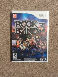Rock Band 3 Nintendo Wii 2010 NEW Old Stock Sealed MTV Games - Picture 1 of 2