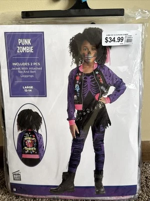 Disfraz de zombi punk grande para niño Foto 1 de 2