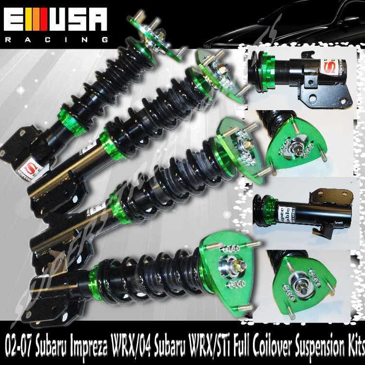 Coilover Suspension GREEN for2006-2007  Subaru Impreza WRX Wagon 4D 2.5L 2458CC - Изображение 1 из 1
