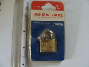 Ferum Solid Brass Padlock Lock with Keys NOS BD 1070KD - Picture 1 of 1