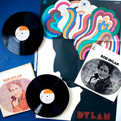 OBSCURE 1970 ORIGINAL BOB DYLAN BOX SET VINYL 2 LP MILTON GLASER POSTER NM RARE - Image 1 of 4