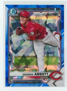 2021 Bowman Chrome Draft Sapphire Andrew Abbott - BDC-8 - Picture 1 of 2