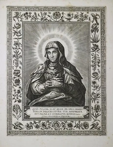 Acquaforte Graveure Etching Madonna e CANTICO dei CANTICI "Quam pulchra est" - Picture 1 of 6