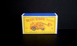 Matchbox Lesney Moko 24b Weatherill Hydraulic Excavator Reproduction Box only - Picture 1 of 4