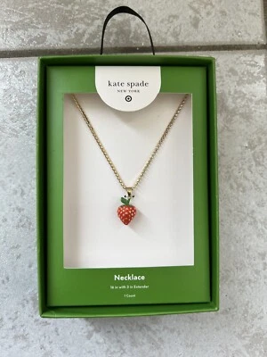 EDICIÓN LIMITADA Collar Tenis Fresa Dije - Kate Spade New York X Target Foto 1 de 2