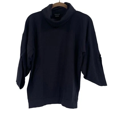 Theory Women's Size Large Turtle Neck Slouch Wool Sweater Statement Sleeves - Image 1 of 4