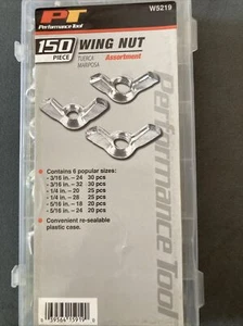 Performance Tool W5219 150pc Wing Nut Assortment - Picture 1 of 5