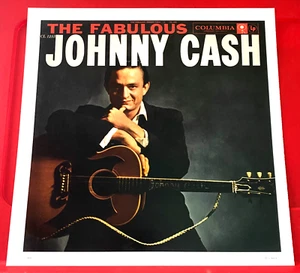 Johnny Cash The Fabulous/Cars Candy-O Album Cover Art PICTURE/PRINT 11.5"x 11.5" - Picture 1 of 4