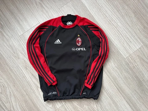 AC MILAN FOOTBALL TRAINING SWEATSHIRT ADIDAS OPEL SIZE M Cover