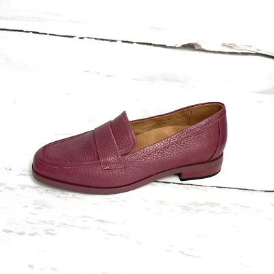 Vionic Cella II Shoes Women’s 7 Burgundy Loafers Embossed Leather - Image 1 of 4